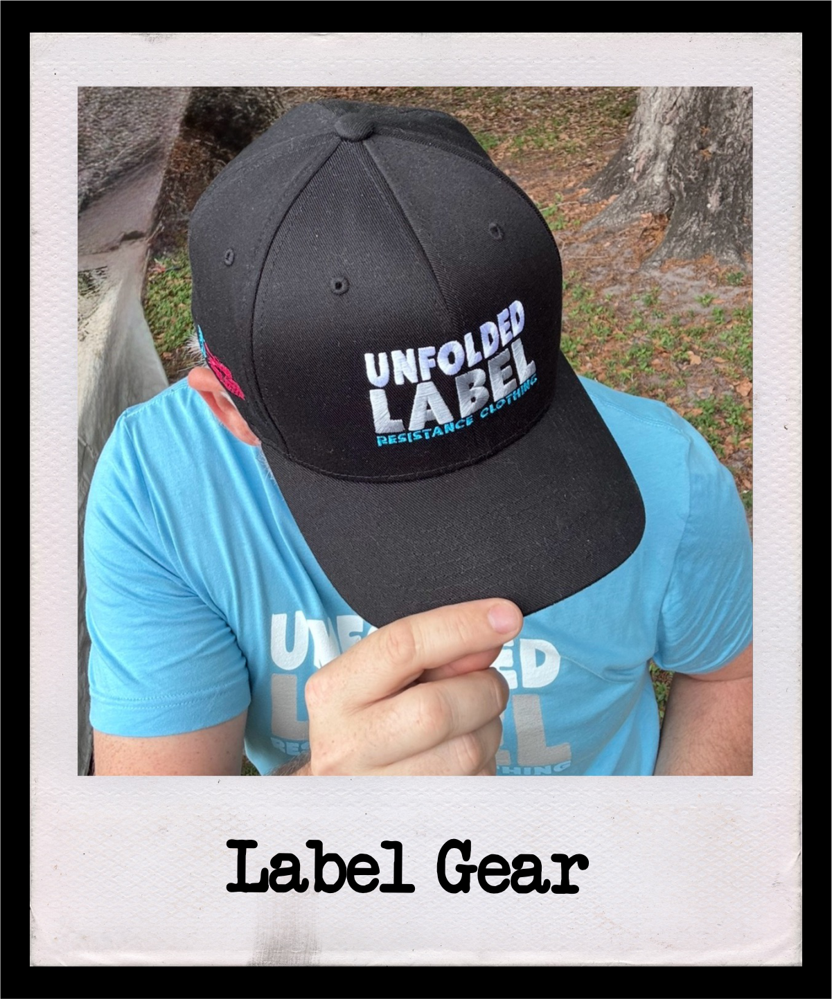 Unfolded Label logo merch including snapback hats, shirt, hoodies, beanies and anything else we want. Rep the original resistance clothing brand with activist apparel and accessories in multiple styles and colors.