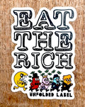 Eat The Rich Vinyl Sticker