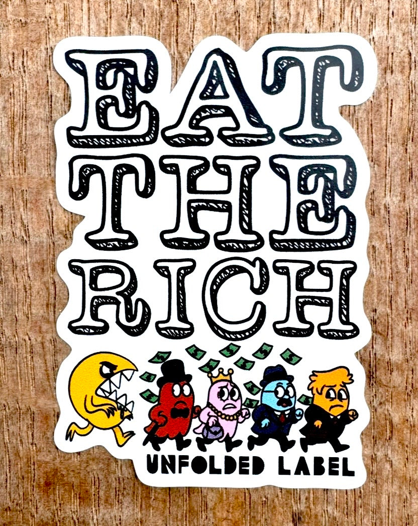 Eat The Rich Vinyl Sticker